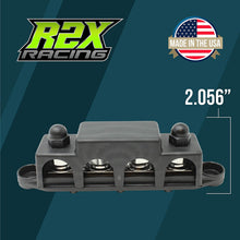Load image into Gallery viewer, 4 Post Power Distribution Block Bus Bar Pair with Cover - Made in The USA - 250 Amp Rating - Marine, Automotive, and Solar Wiring

